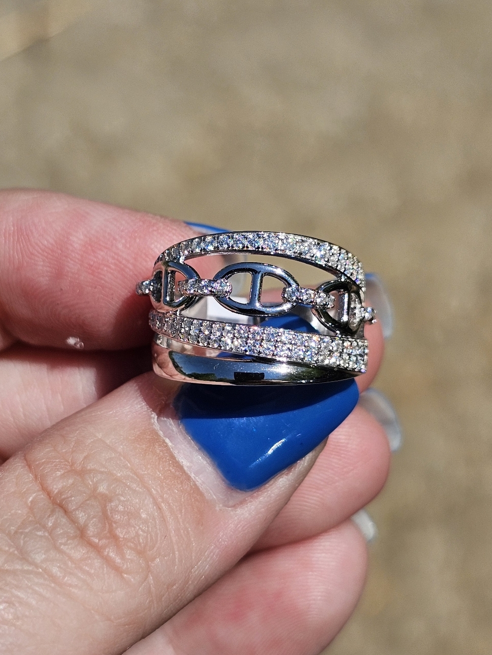 Designer Inspired S925 Moissanite Size 8